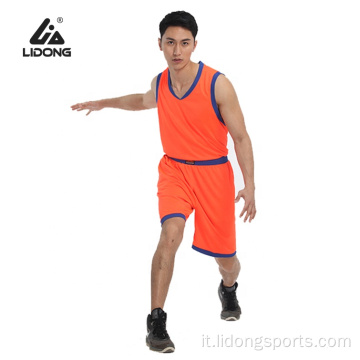 Maglie da basket personalizzate Design uniforme da basket economica